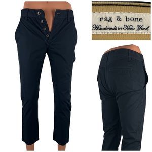 Rag & Bone Men 28 x 25 (actual) Pants Blue Crop Slim Straight Cotton Size 30